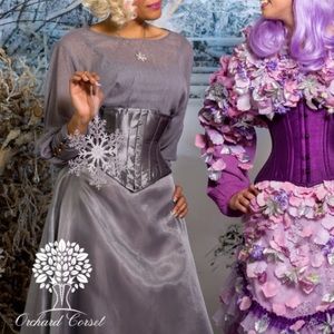 Orchard Corset CS201 Metallic Silver Shantung